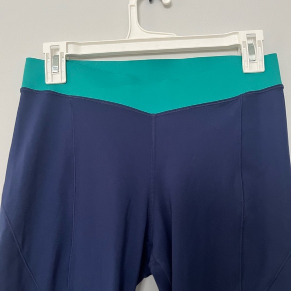 Ivy Park Two‎ Tone Blue Teal Leggings Size Medium - Picture 2 of 6